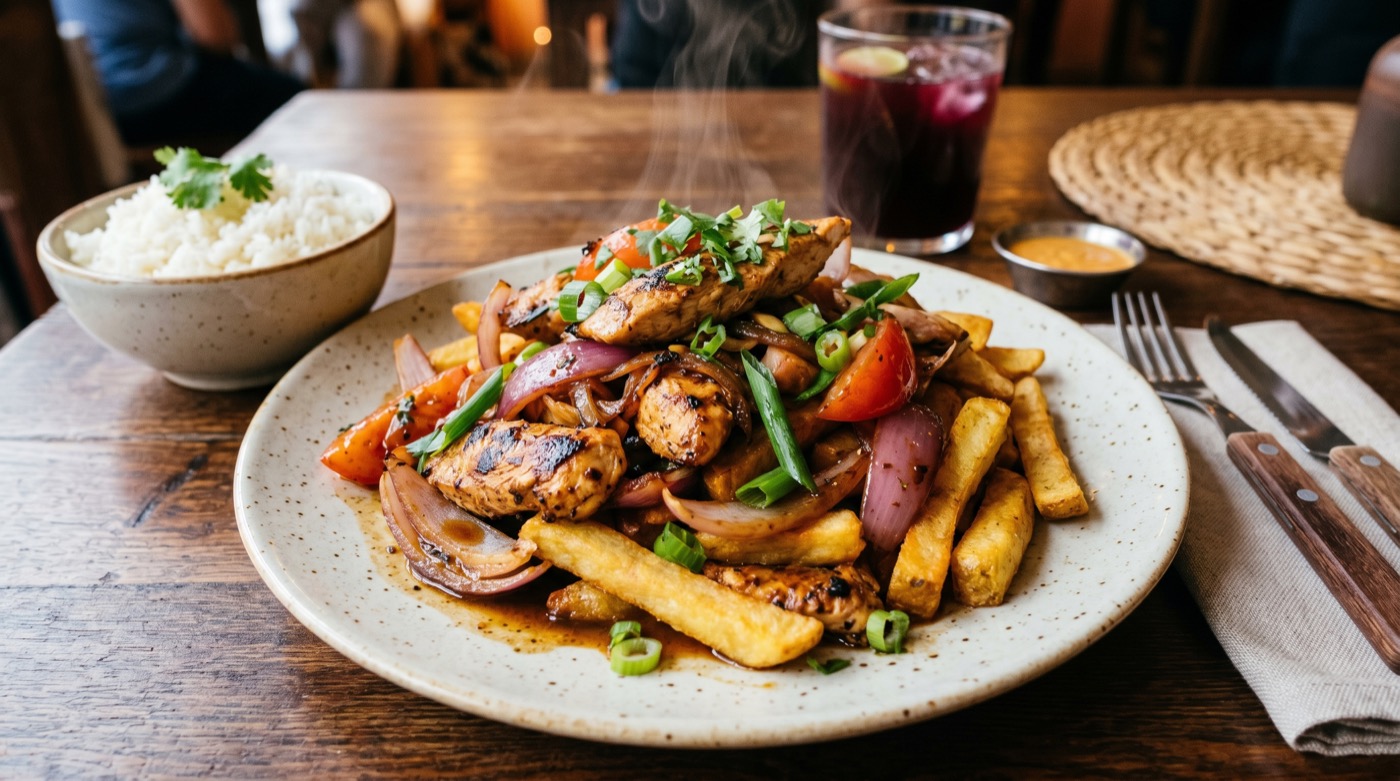 Saltado de Pollo